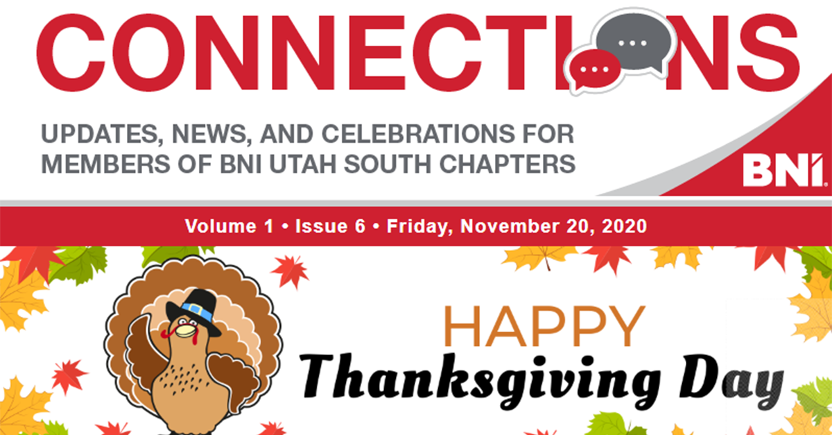 Connections Vol 1 Iss 6 Friday, November 20, 2020